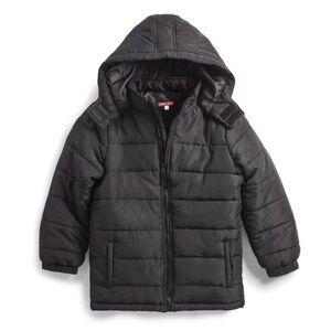 Liberty‎ Valor Unisex Youth Winter Hooded Puffer Jacket Black Sz Medium (10) New